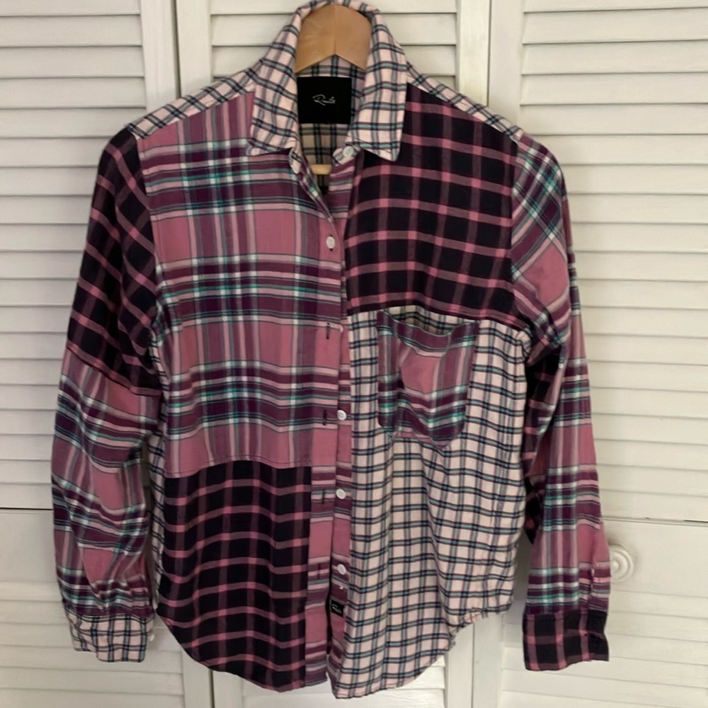 Rails Lakin rose agave flannel xsmall. Excellent condition. Crazy soft